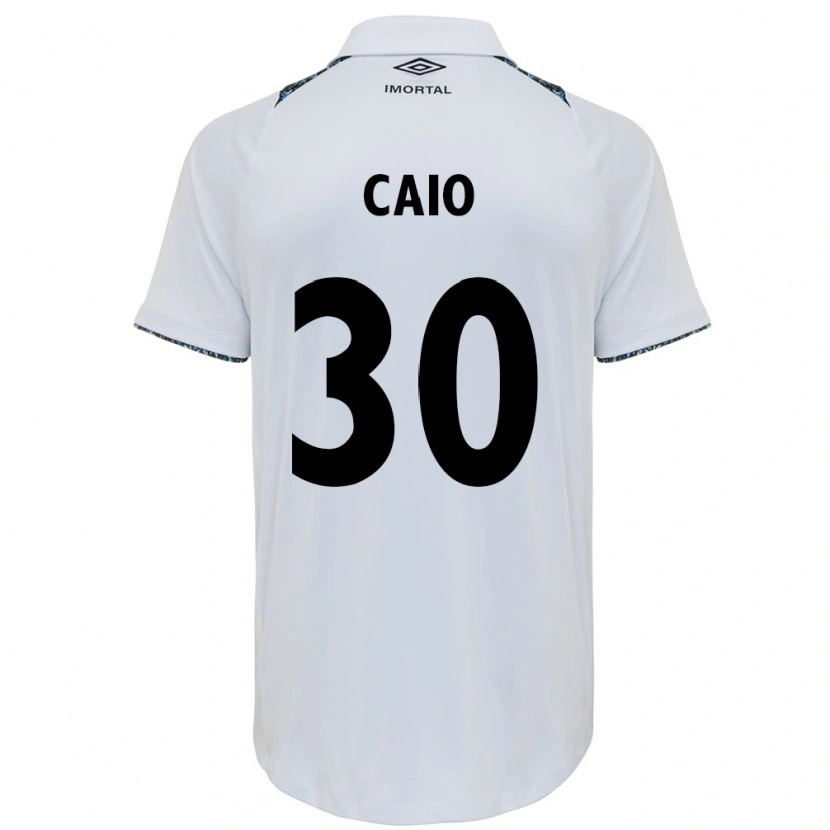 Danxen Kinder Rodrigo Caio #30 Blau Schwarz Weiß Auswärtstrikot Trikot 2025/26 T-Shirt Schweiz