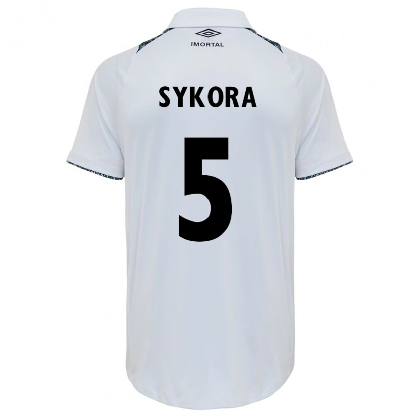Danxen Kinder Stacy Denise Sykora #5 Blau Schwarz Weiß Auswärtstrikot Trikot 2025/26 T-Shirt Schweiz