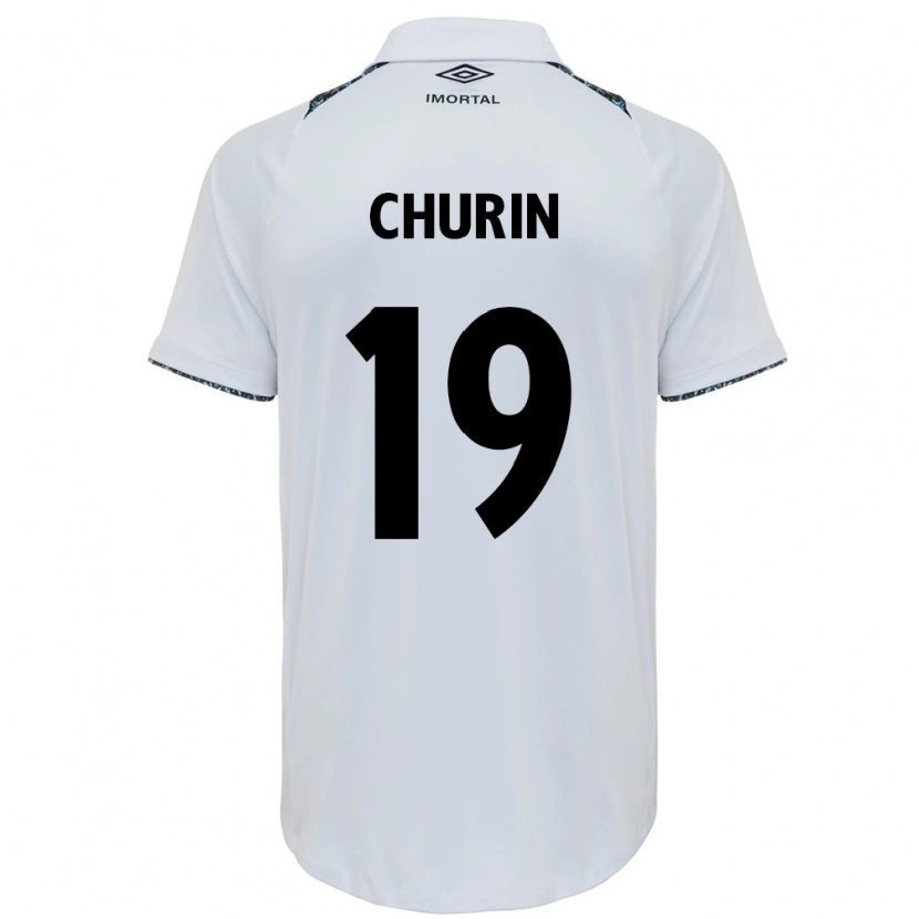Danxen Kinder Diego Churin #19 Blau Schwarz Weiß Auswärtstrikot Trikot 2025/26 T-Shirt Schweiz