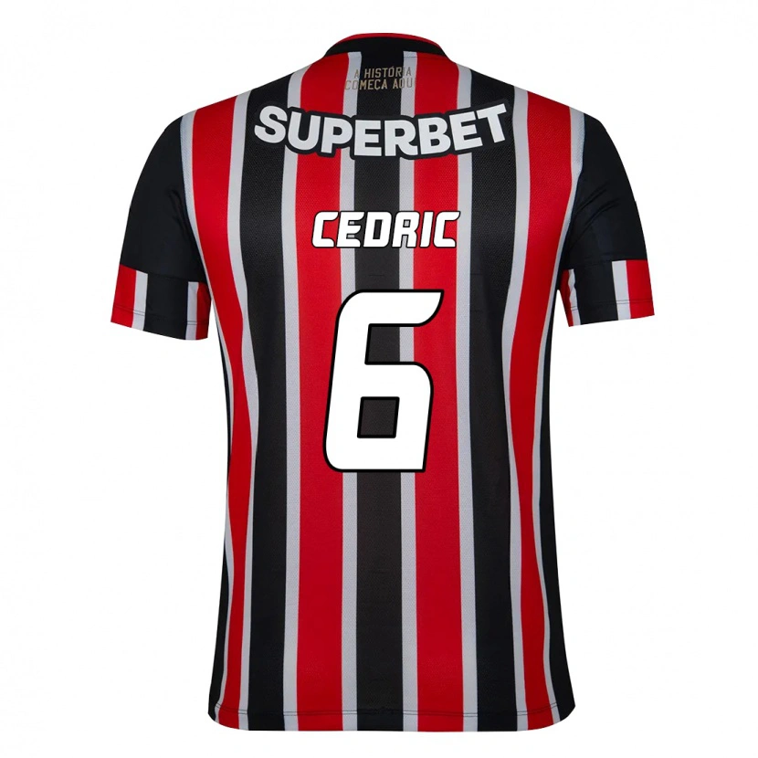 Danxen Kinder Cédric Soares #6 Rot Schwarz Weiß Auswärtstrikot Trikot 2025/26 T-Shirt Schweiz