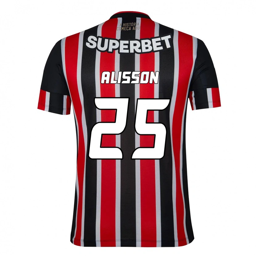 Danxen Kinder Alisson #25 Rot Schwarz Weiß Auswärtstrikot Trikot 2025/26 T-Shirt Schweiz