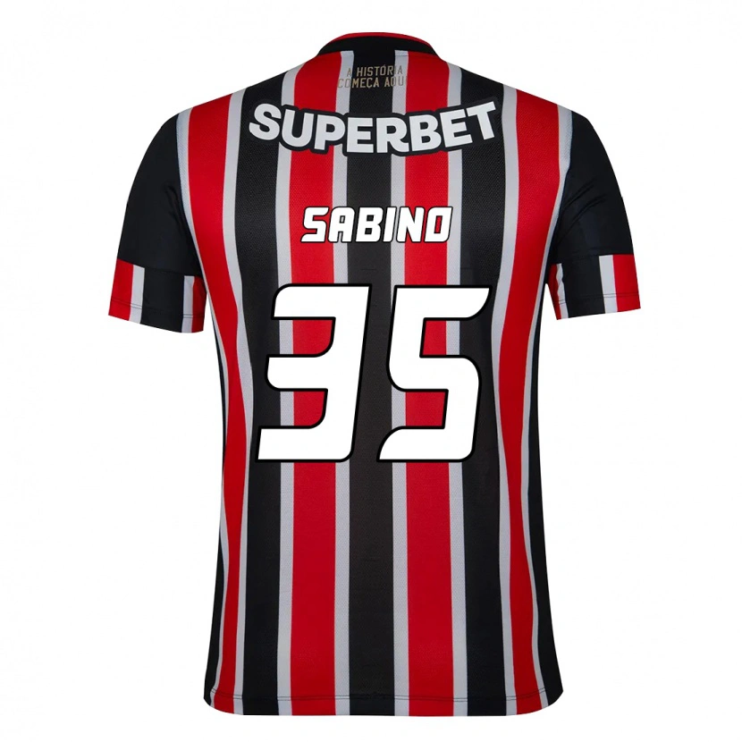Danxen Kinder Sabino #35 Rot Schwarz Weiß Auswärtstrikot Trikot 2025/26 T-Shirt Schweiz