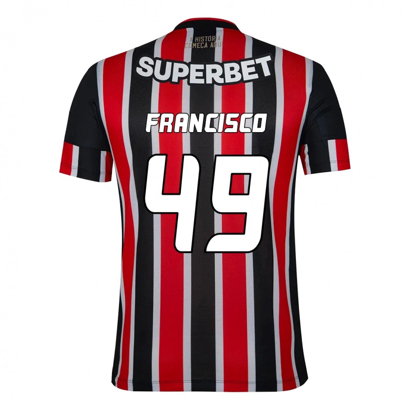 Danxen Kinder Ryan Francisco #49 Rot Schwarz Weiß Auswärtstrikot Trikot 2025/26 T-Shirt Schweiz