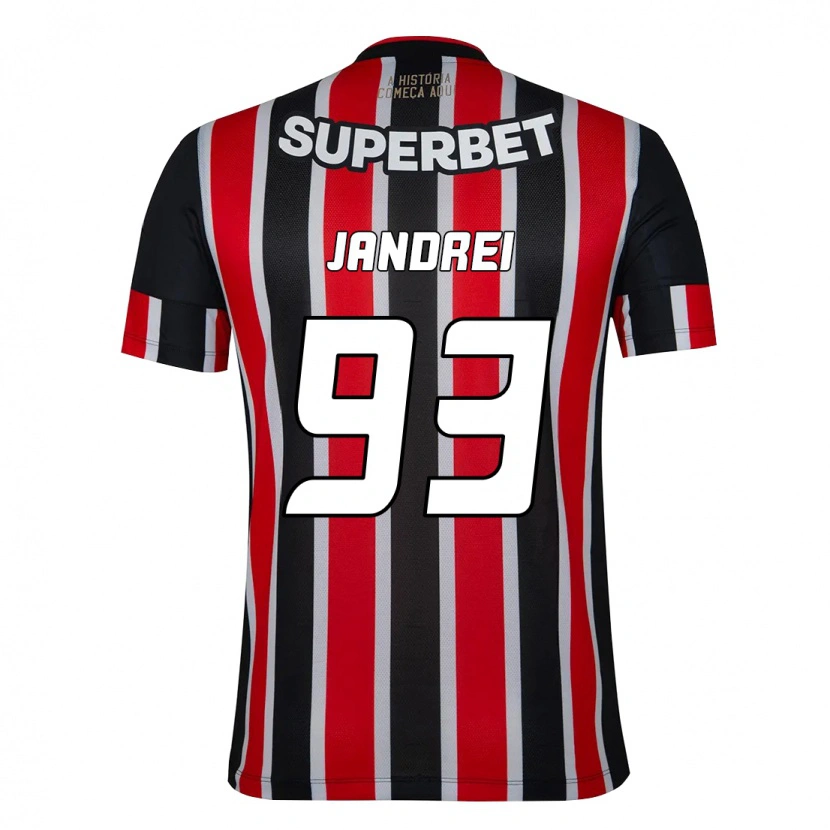 Danxen Kinder Jandrei #93 Rot Schwarz Weiß Auswärtstrikot Trikot 2025/26 T-Shirt Schweiz