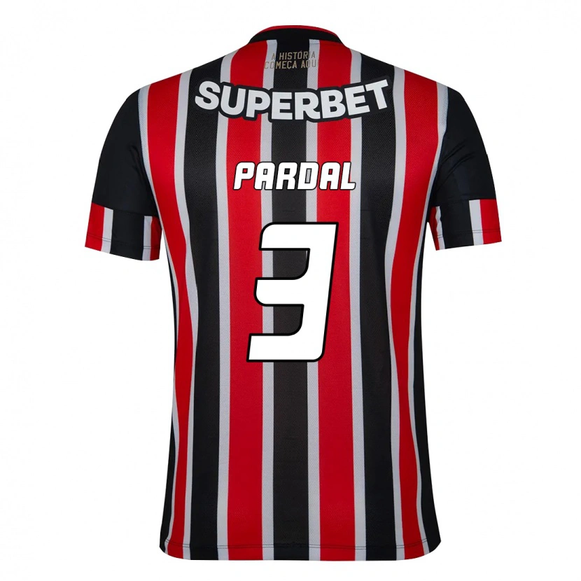 Danxen Kinder Pardal #3 Rot Schwarz Weiß Auswärtstrikot Trikot 2025/26 T-Shirt Schweiz