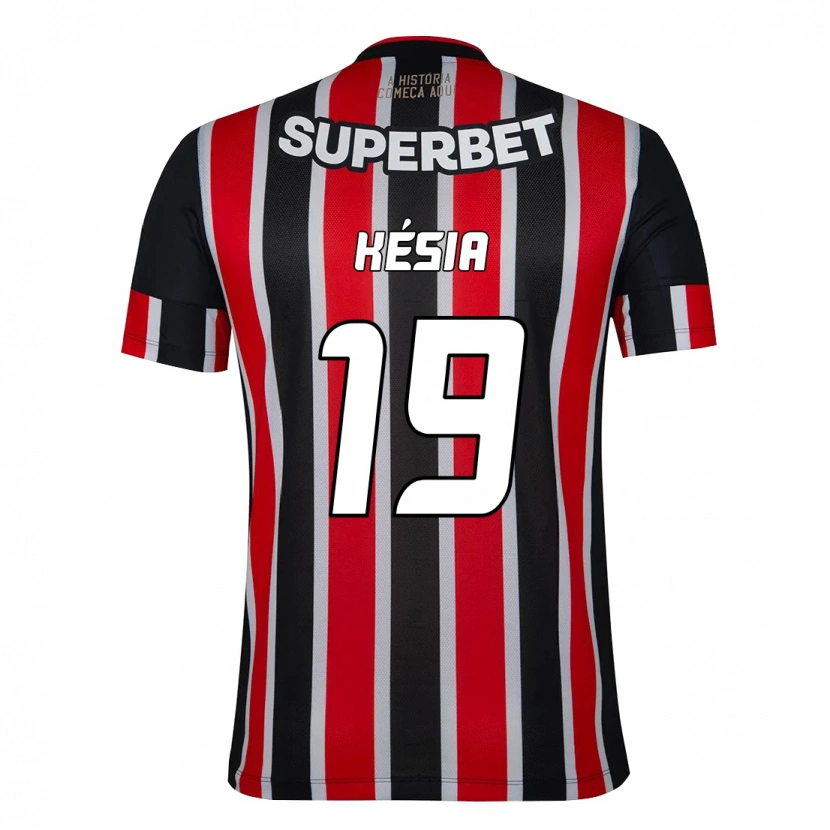 Danxen Kinder Késia #19 Rot Schwarz Weiß Auswärtstrikot Trikot 2025/26 T-Shirt Schweiz