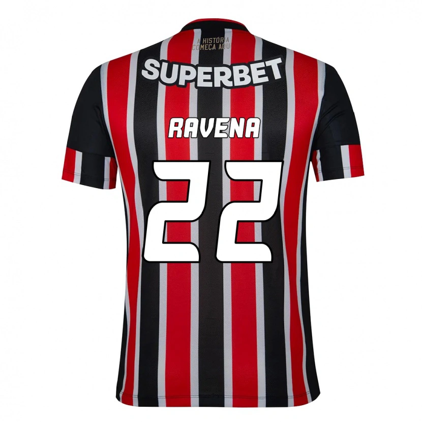 Danxen Kinder Ravena #22 Rot Schwarz Weiß Auswärtstrikot Trikot 2025/26 T-Shirt Schweiz