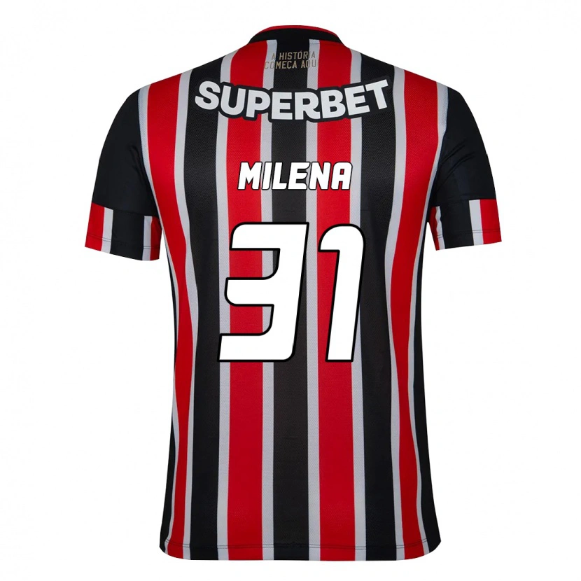 Danxen Kinder Milena #31 Rot Schwarz Weiß Auswärtstrikot Trikot 2025/26 T-Shirt Schweiz