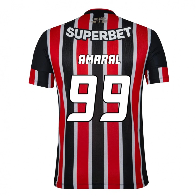 Danxen Kinder Vitória Amaral #99 Rot Schwarz Weiß Auswärtstrikot Trikot 2025/26 T-Shirt Schweiz