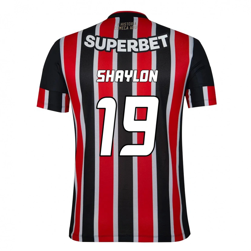Danxen Kinder Shaylon #19 Rot Schwarz Weiß Auswärtstrikot Trikot 2025/26 T-Shirt Schweiz