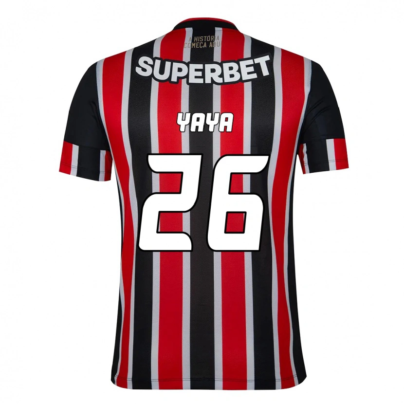 Danxen Kinder Yaya #26 Rot Schwarz Weiß Auswärtstrikot Trikot 2025/26 T-Shirt Schweiz