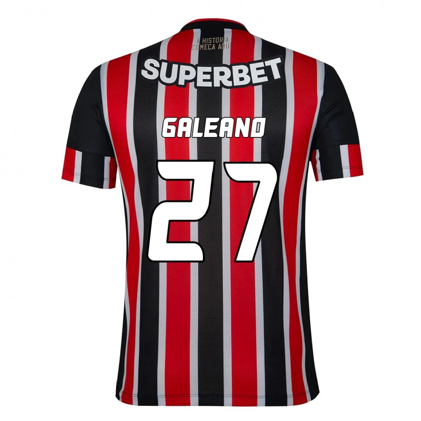 Danxen Kinder Antonio Galeano #27 Rot Schwarz Weiß Auswärtstrikot Trikot 2025/26 T-Shirt Schweiz