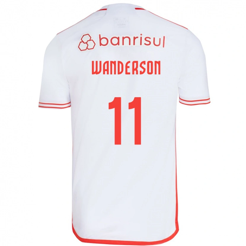 Danxen Kinder Wanderson #11 Rot Weiß Auswärtstrikot Trikot 2025/26 T-Shirt Schweiz