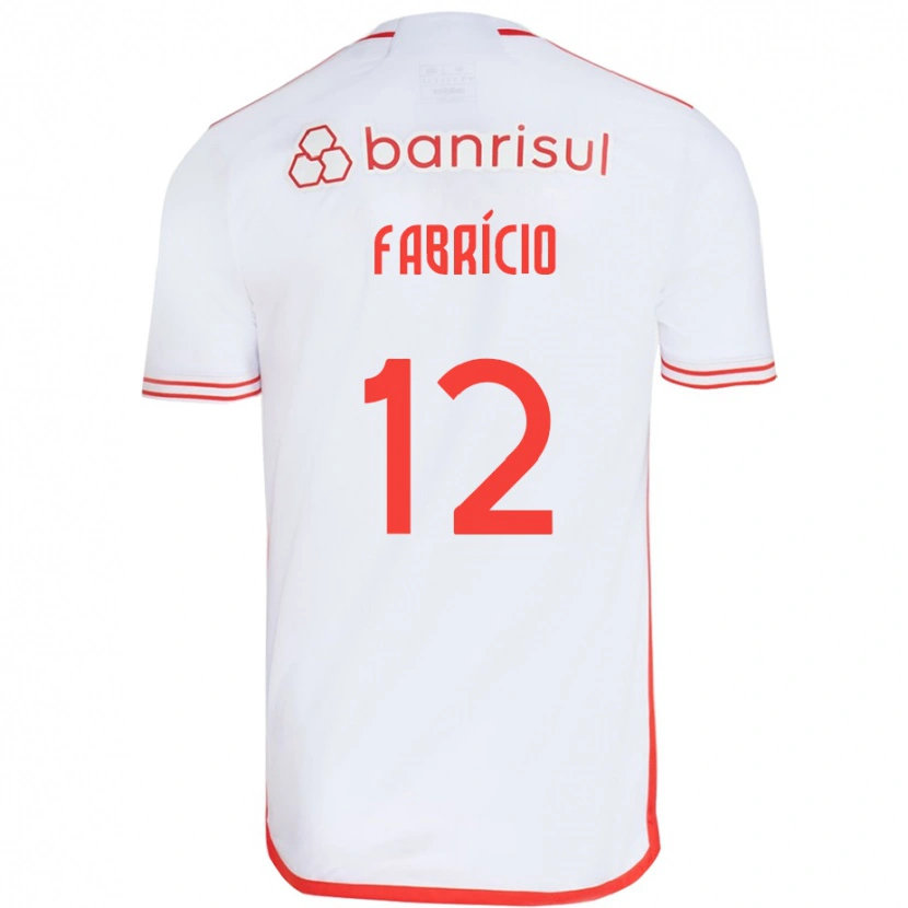 Danxen Kinder Fabrício #12 Rot Weiß Auswärtstrikot Trikot 2025/26 T-Shirt Schweiz