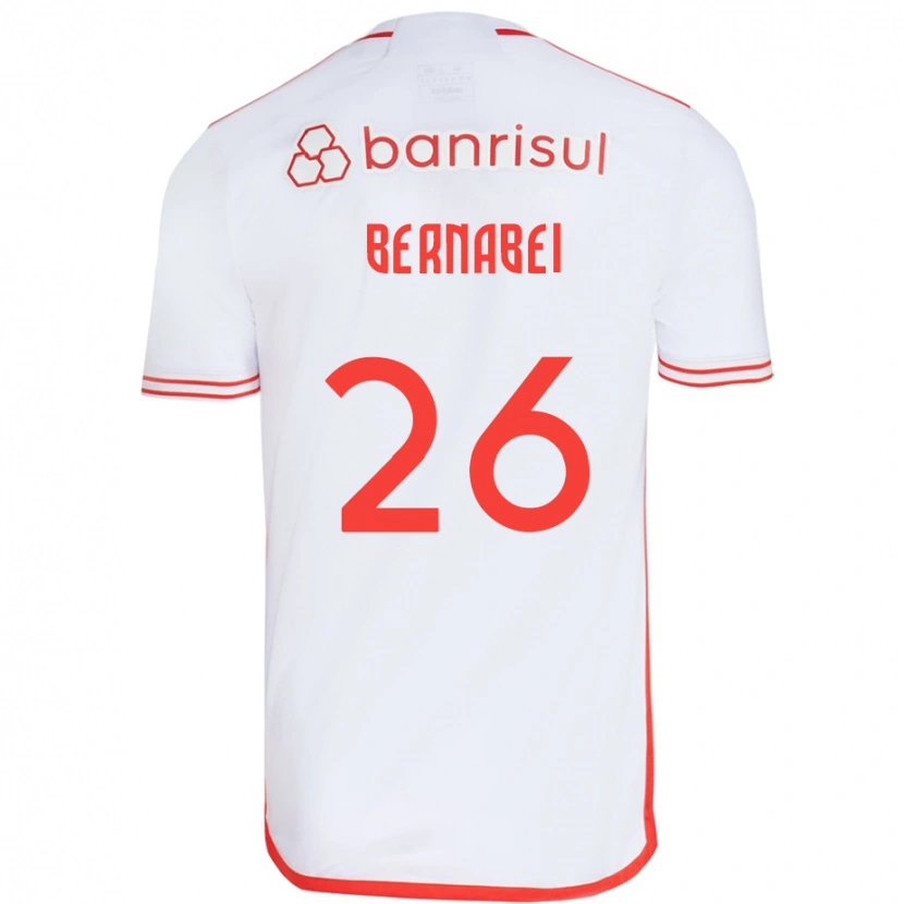 Danxen Kinder Alexandro Bernabei #26 Rot Weiß Auswärtstrikot Trikot 2025/26 T-Shirt Schweiz