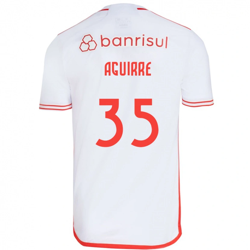 Danxen Kinder Braian Aguirre #35 Weiß Rot Auswärtstrikot Trikot 2025/26 T-Shirt Schweiz