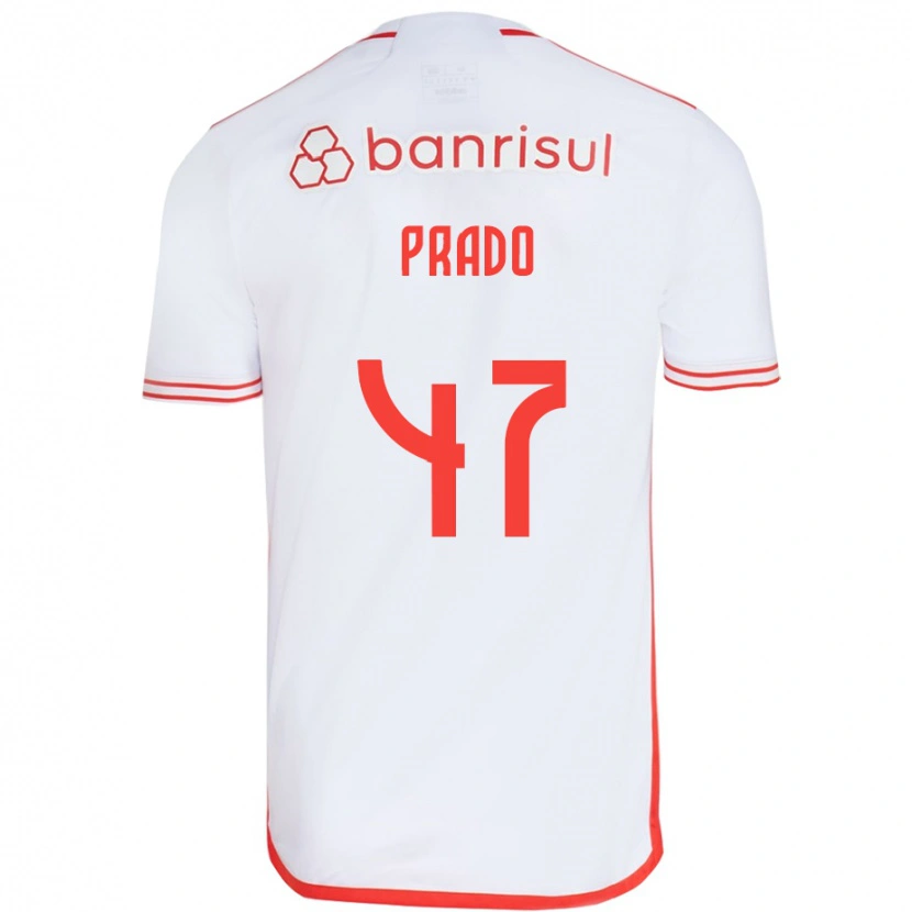 Danxen Kinder Gustavo Prado #47 Rot Weiß Auswärtstrikot Trikot 2025/26 T-Shirt Schweiz