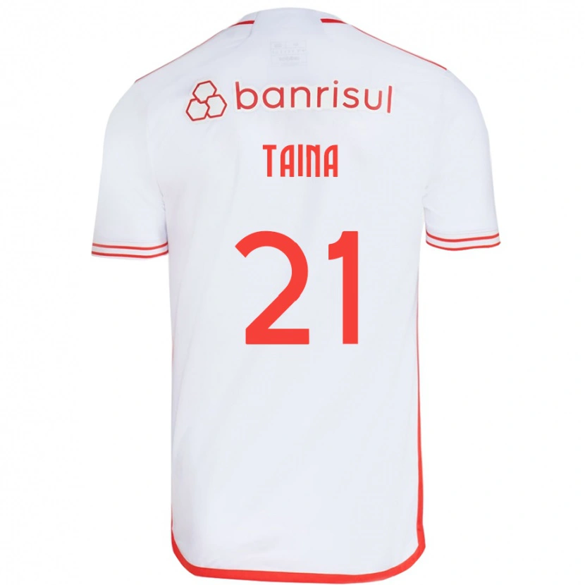 Danxen Kinder Tainá #21 Rot Weiß Auswärtstrikot Trikot 2025/26 T-Shirt Schweiz