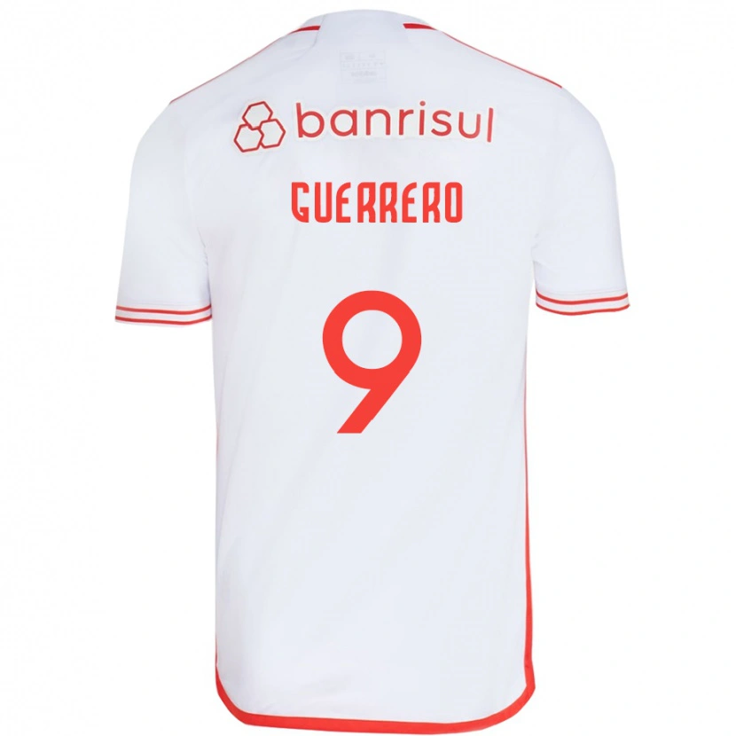 Danxen Kinder Paolo Guerrero #9 Rot Weiß Auswärtstrikot Trikot 2025/26 T-Shirt Schweiz