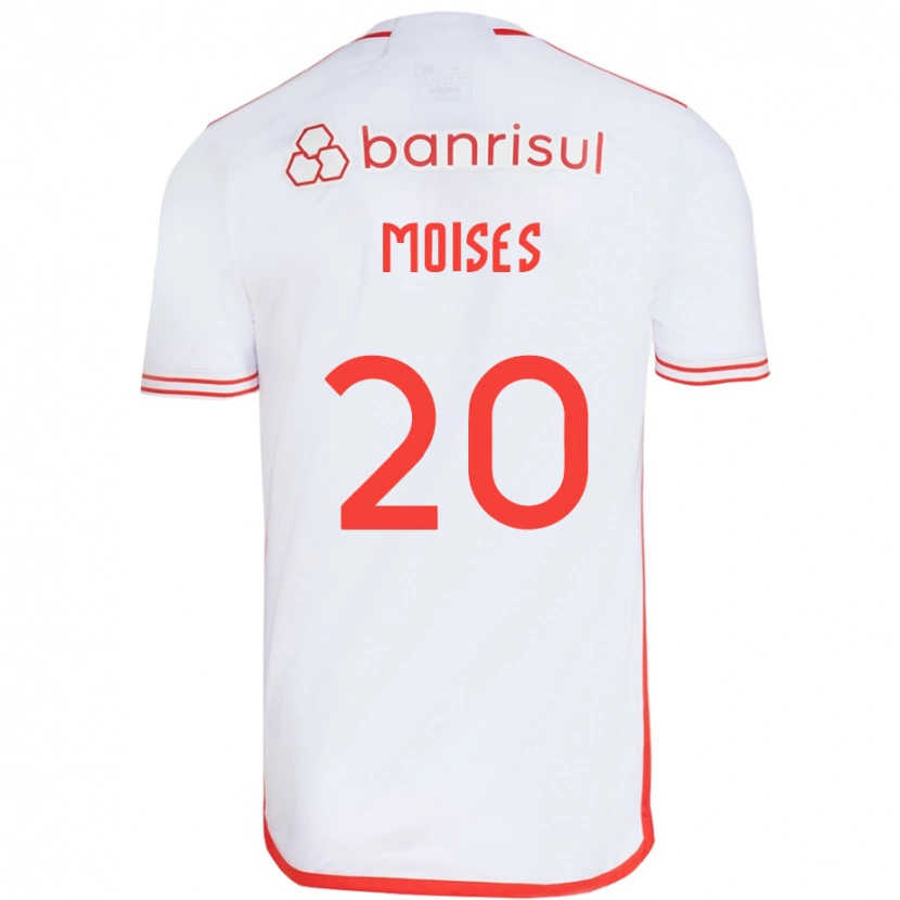 Danxen Kinder Moises #20 Rot Weiß Auswärtstrikot Trikot 2025/26 T-Shirt Schweiz