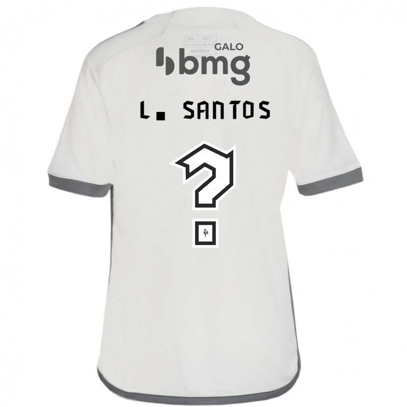 Danxen Kinder Léo Santos #0 Weiß Schwarz Auswärtstrikot Trikot 2025/26 T-Shirt Schweiz