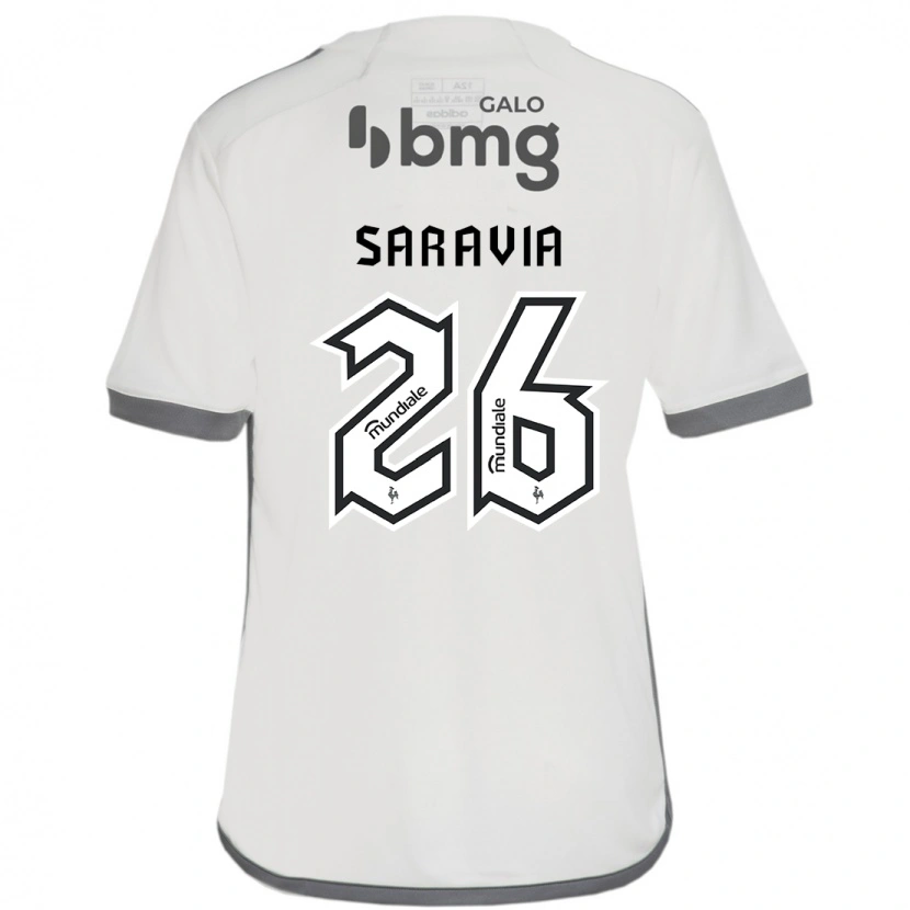 Danxen Kinder Renzo Saravia #26 Weiß Schwarz Auswärtstrikot Trikot 2025/26 T-Shirt Schweiz