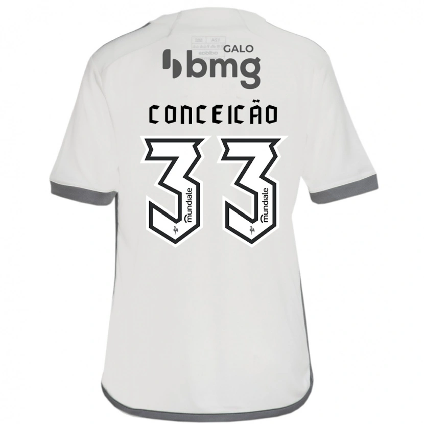 Danxen Kinder Robert Conceição #33 Weiß Schwarz Auswärtstrikot Trikot 2025/26 T-Shirt Schweiz