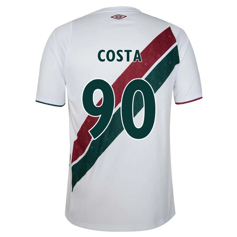 Danxen Kinder Douglas Costa #90 Weiß Grün Kastanienbraun Auswärtstrikot Trikot 2025/26 T-Shirt Schweiz