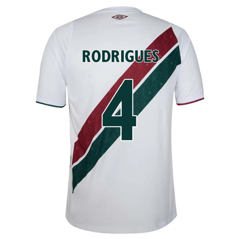 Danxen Kinder Nath Rodrigues #4 Grün Kastanienbraun Weiß Auswärtstrikot Trikot 2025/26 T-Shirt Schweiz