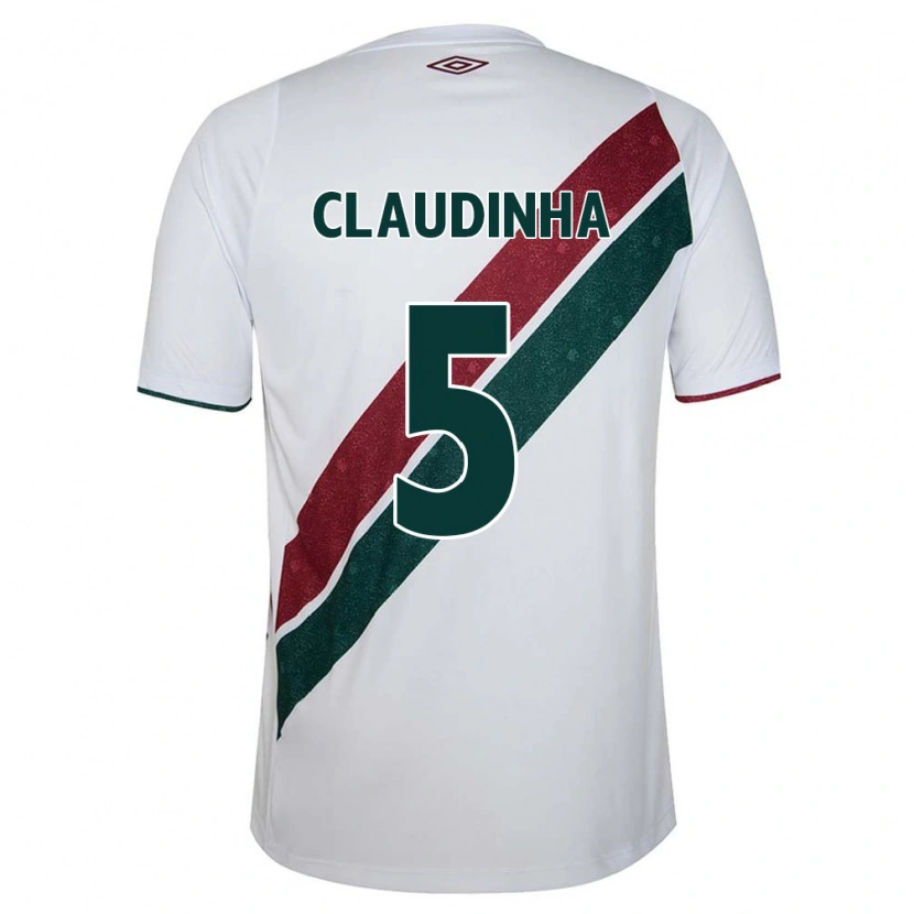 Danxen Kinder Claudinha #5 Grün Kastanienbraun Weiß Auswärtstrikot Trikot 2025/26 T-Shirt Schweiz