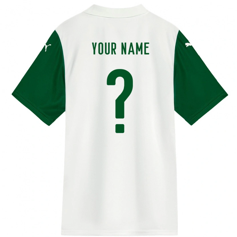 Danxen Kinder Ihren Namen #0 Grün Weiß Auswärtstrikot Trikot 2025/26 T-Shirt Schweiz