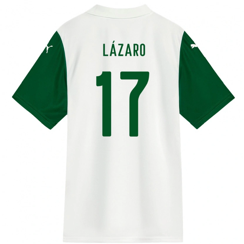 Danxen Kinder Lazaro #17 Grün Weiß Auswärtstrikot Trikot 2025/26 T-Shirt Schweiz