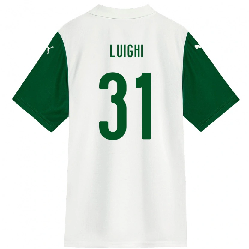 Danxen Kinder Luighi #31 Grün Weiß Auswärtstrikot Trikot 2025/26 T-Shirt Schweiz