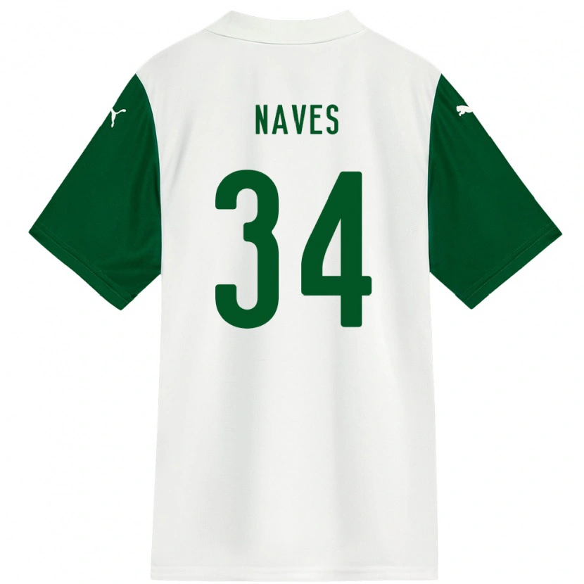 Danxen Kinder Naves #34 Grün Weiß Auswärtstrikot Trikot 2025/26 T-Shirt Schweiz