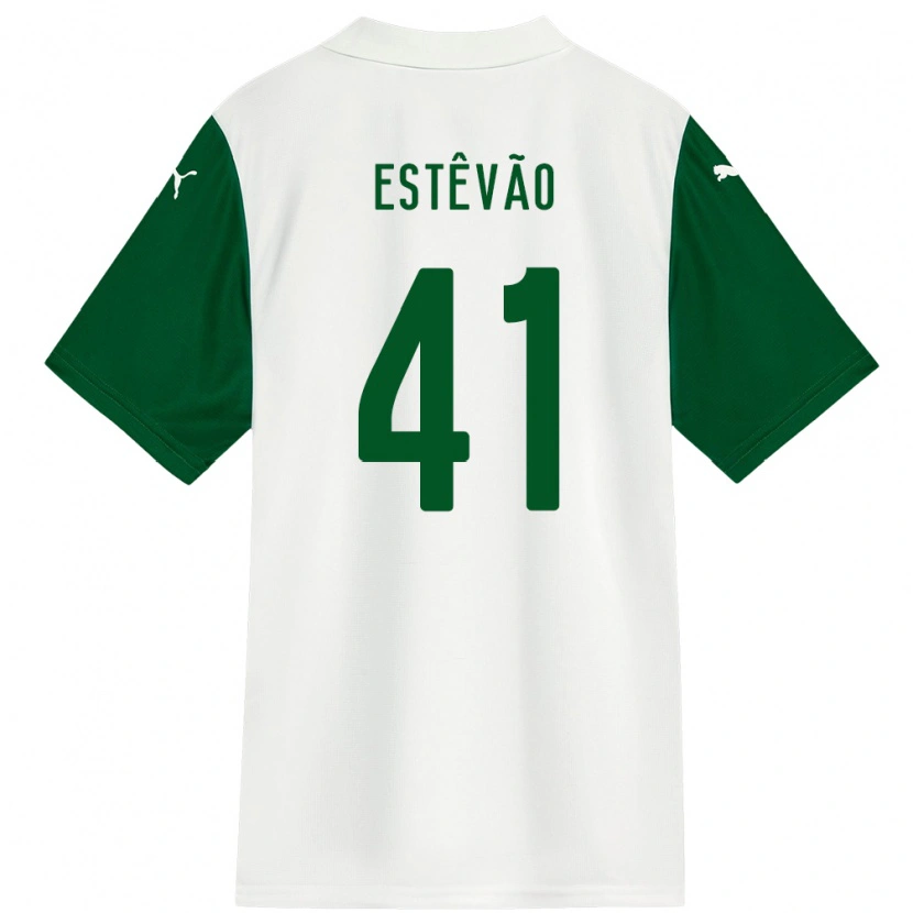 Danxen Kinder Estêvão #41 Grün Weiß Auswärtstrikot Trikot 2025/26 T-Shirt Schweiz