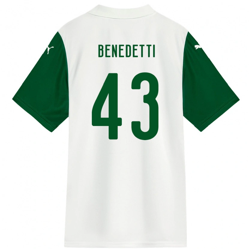 Danxen Kinder Luis Benedetti #43 Grün Weiß Auswärtstrikot Trikot 2025/26 T-Shirt Schweiz