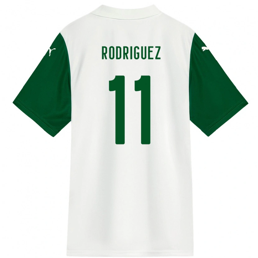 Danxen Kinder Yamila Rodríguez #11 Grün Weiß Auswärtstrikot Trikot 2025/26 T-Shirt Schweiz