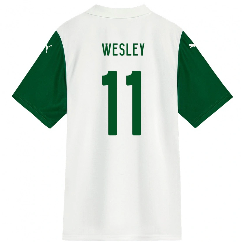 Danxen Kinder Wesley #11 Grün Weiß Auswärtstrikot Trikot 2025/26 T-Shirt Schweiz