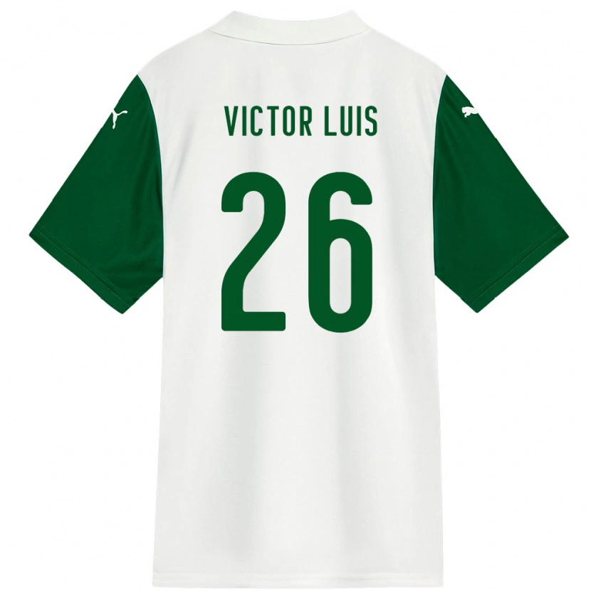 Danxen Kinder Victor Luis #26 Grün Weiß Auswärtstrikot Trikot 2025/26 T-Shirt Schweiz