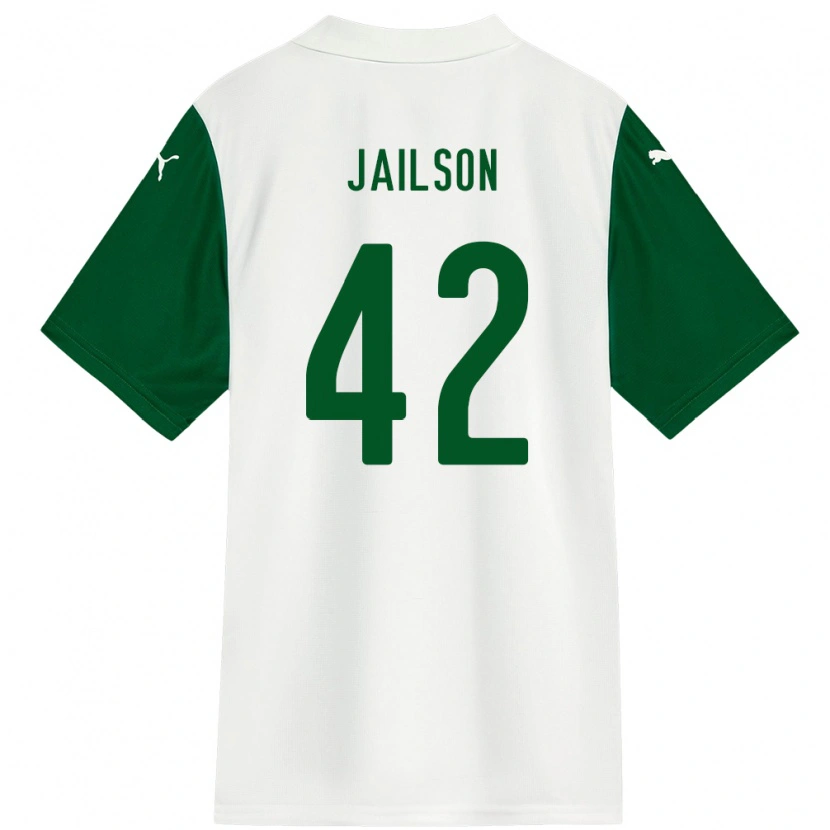Danxen Kinder Jailson #42 Grün Weiß Auswärtstrikot Trikot 2025/26 T-Shirt Schweiz