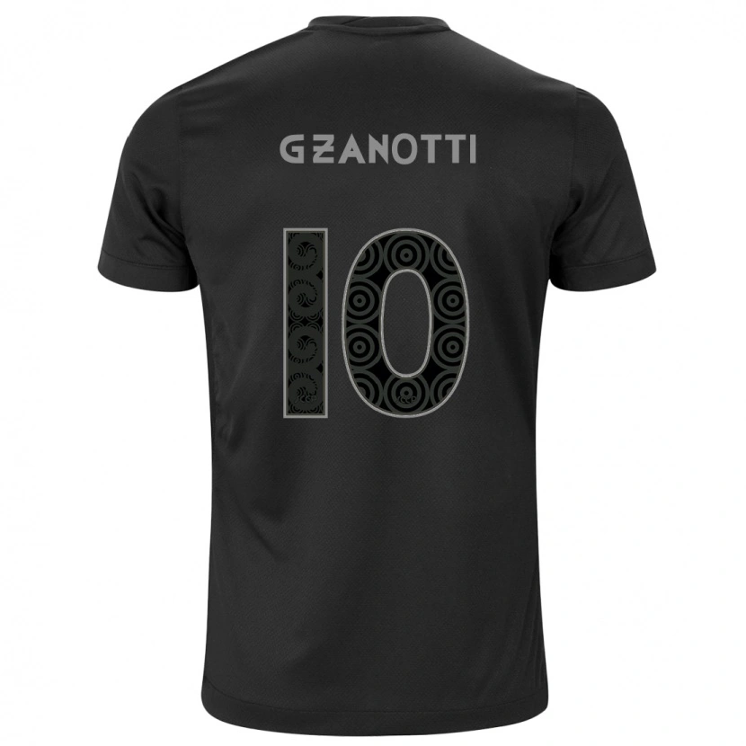 Danxen Kinder Gabi Zanotti #10 Weiß Schwarz Auswärtstrikot Trikot 2025/26 T-Shirt Schweiz