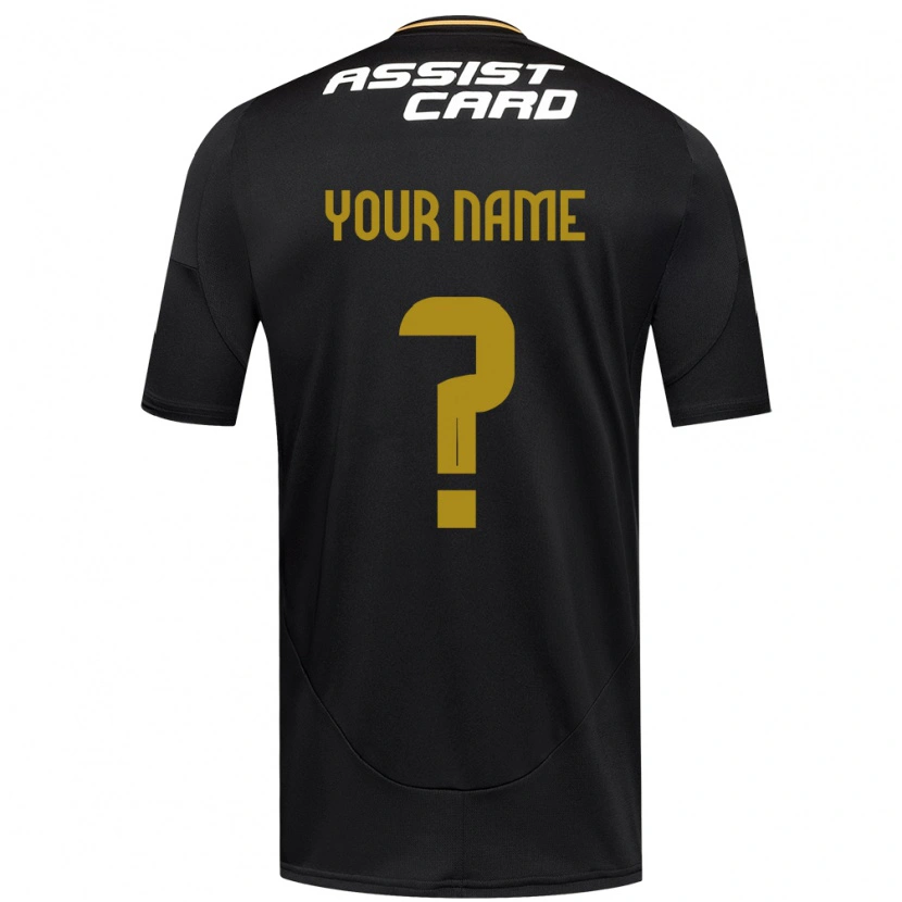 Danxen Kinder Ihren Namen #0 Schwarz Weiß Gelb Auswärtstrikot Trikot 2025/26 T-Shirt Schweiz
