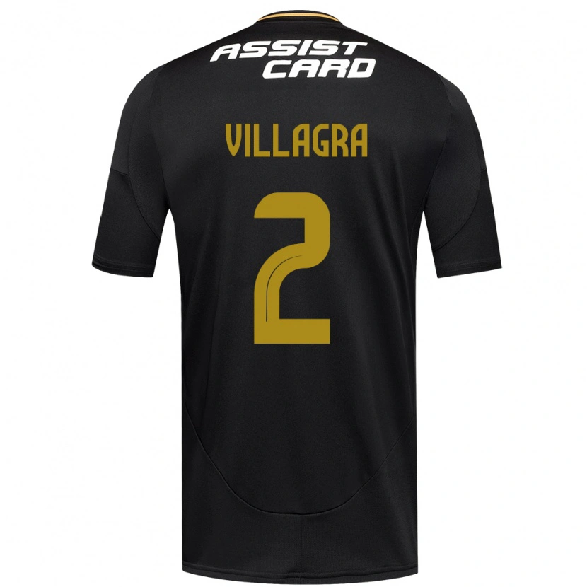 Danxen Kinder Jonathan Villagra #2 Schwarz Weiß Gelb Auswärtstrikot Trikot 2025/26 T-Shirt Schweiz