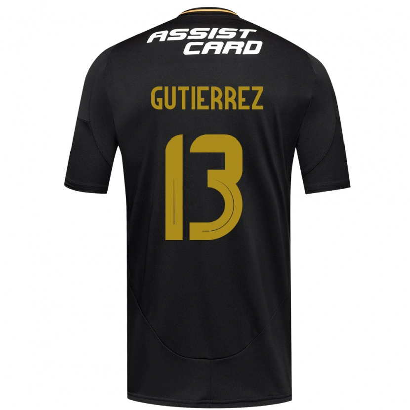 Danxen Kinder Bruno Gutiérrez #13 Schwarz Weiß Gelb Auswärtstrikot Trikot 2025/26 T-Shirt Schweiz