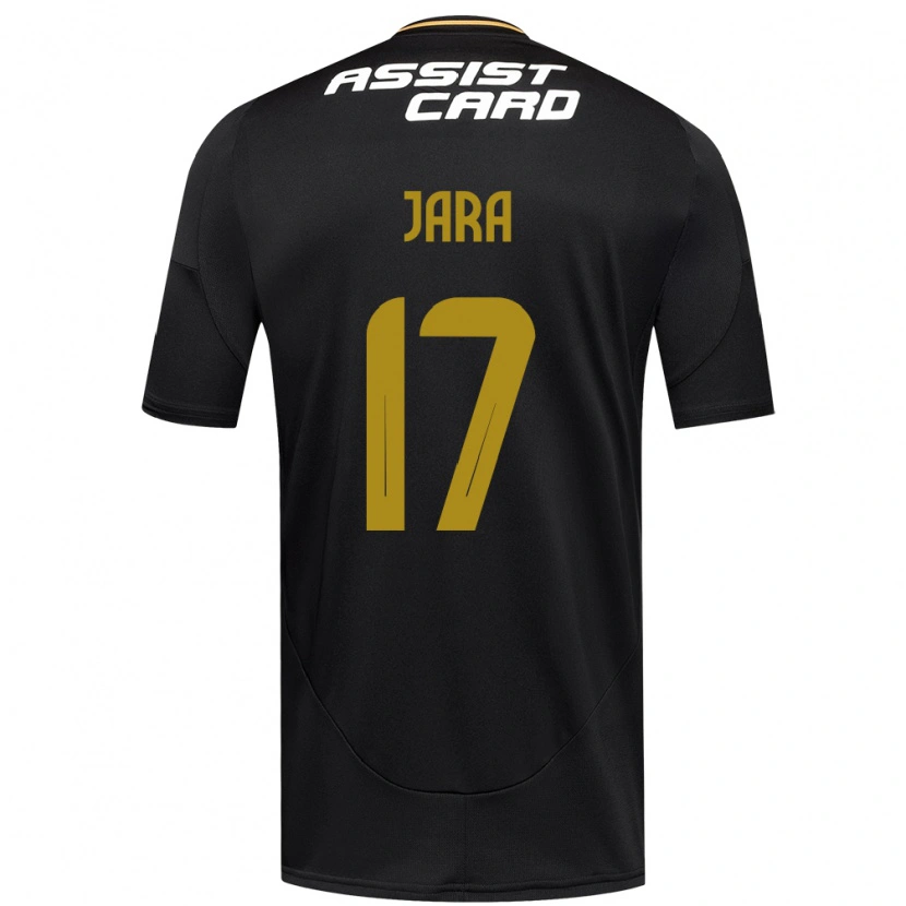 Danxen Kinder Ignacio Jara #17 Schwarz Weiß Gelb Auswärtstrikot Trikot 2025/26 T-Shirt Schweiz