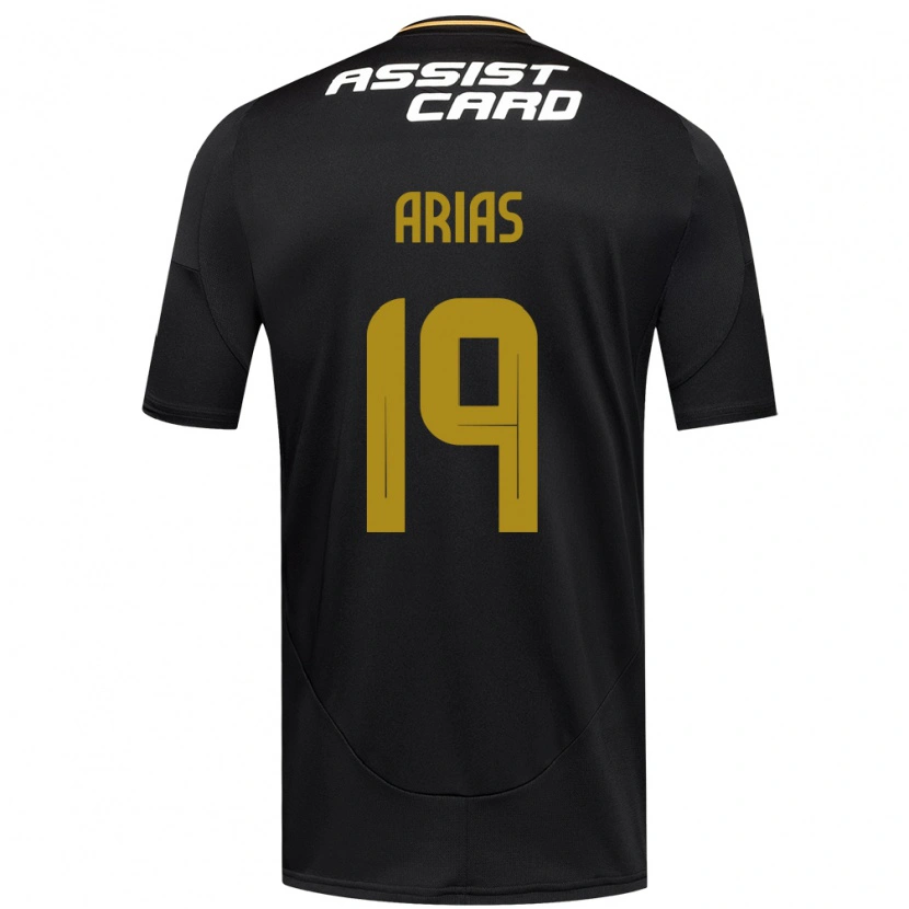 Danxen Kinder Bastián Arias #19 Schwarz Weiß Gelb Auswärtstrikot Trikot 2025/26 T-Shirt Schweiz