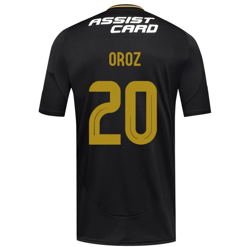 Danxen Kinder Alexander Oroz #20 Schwarz Weiß Gelb Auswärtstrikot Trikot 2025/26 T-Shirt Schweiz