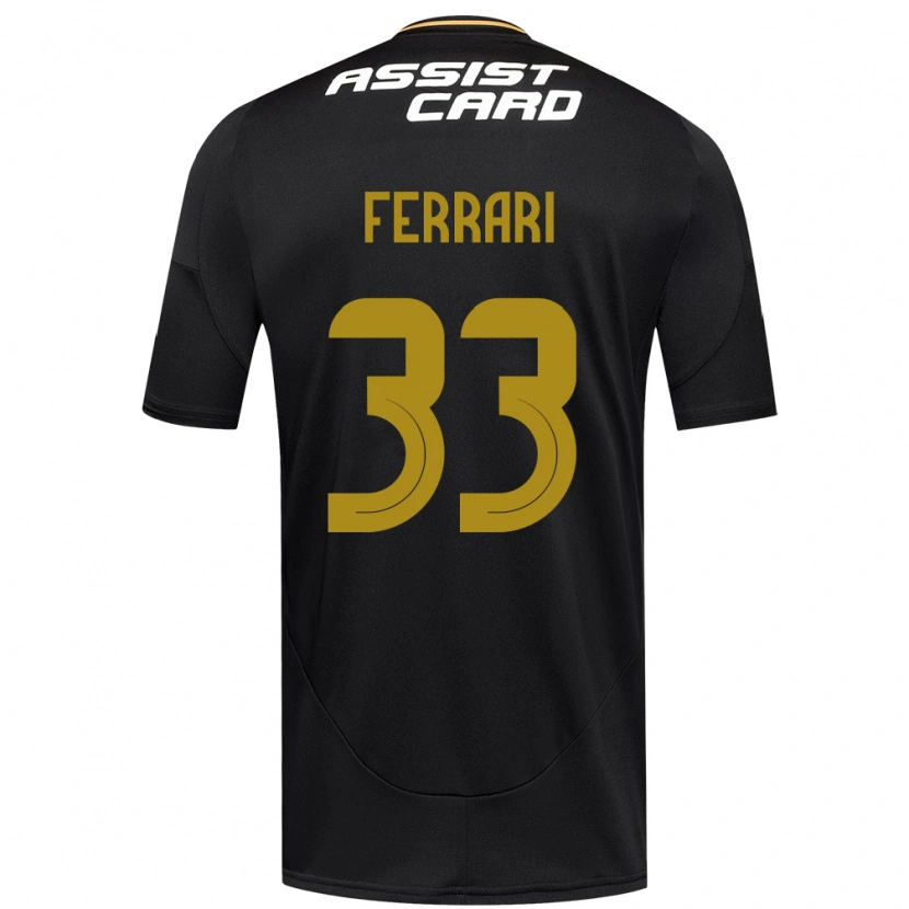 Danxen Kinder Matías Ferrari #33 Schwarz Weiß Gelb Auswärtstrikot Trikot 2025/26 T-Shirt Schweiz