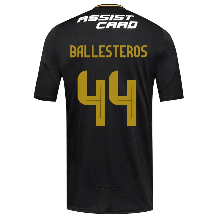 Danxen Kinder Martín Ballesteros #44 Schwarz Weiß Gelb Auswärtstrikot Trikot 2025/26 T-Shirt Schweiz
