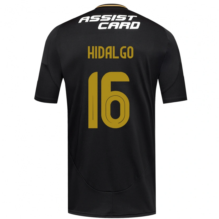 Danxen Kinder Fernanda Hidalgo #16 Schwarz Weiß Gelb Auswärtstrikot Trikot 2025/26 T-Shirt Schweiz